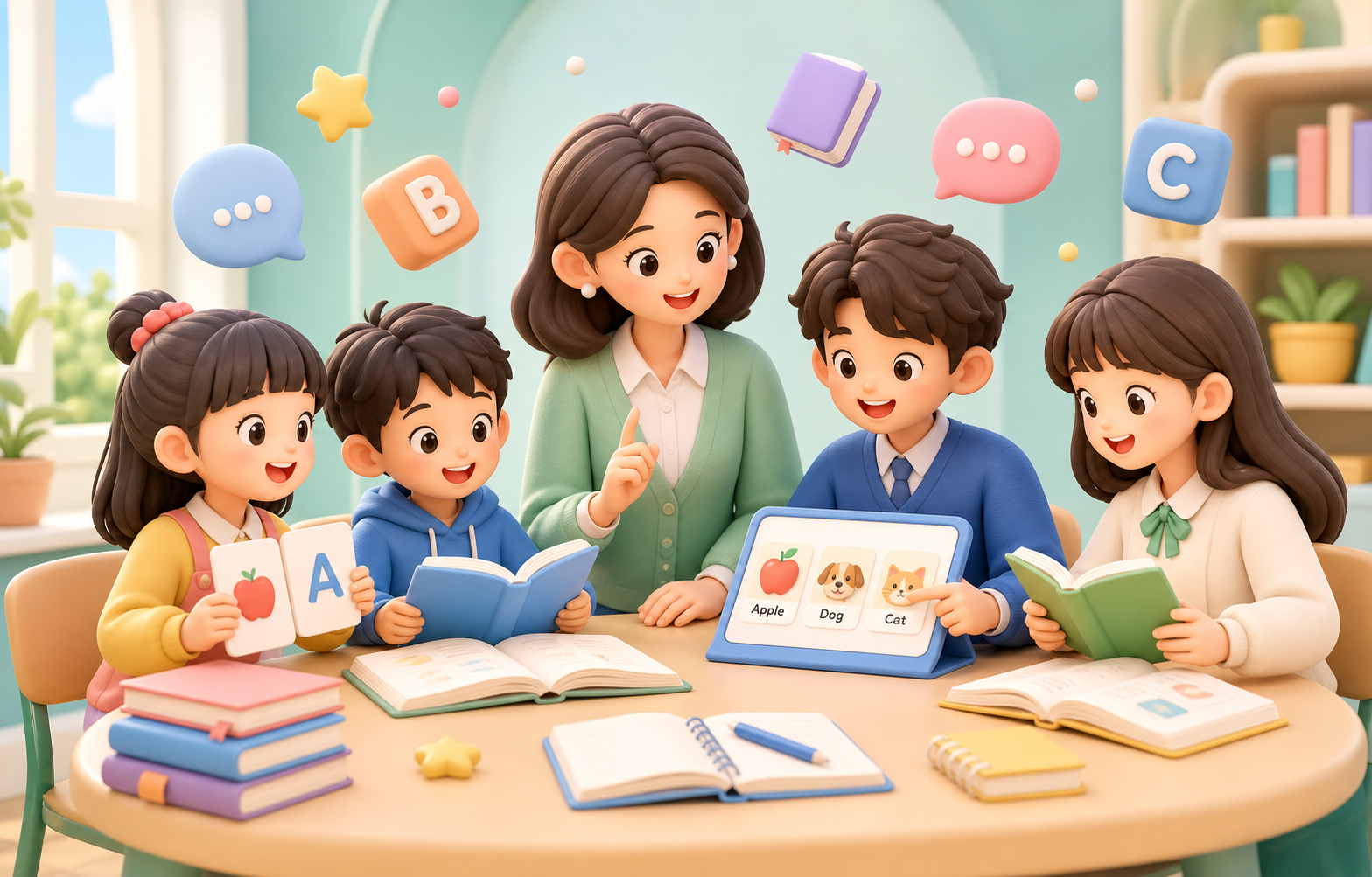 Minh họa lớp học Win English